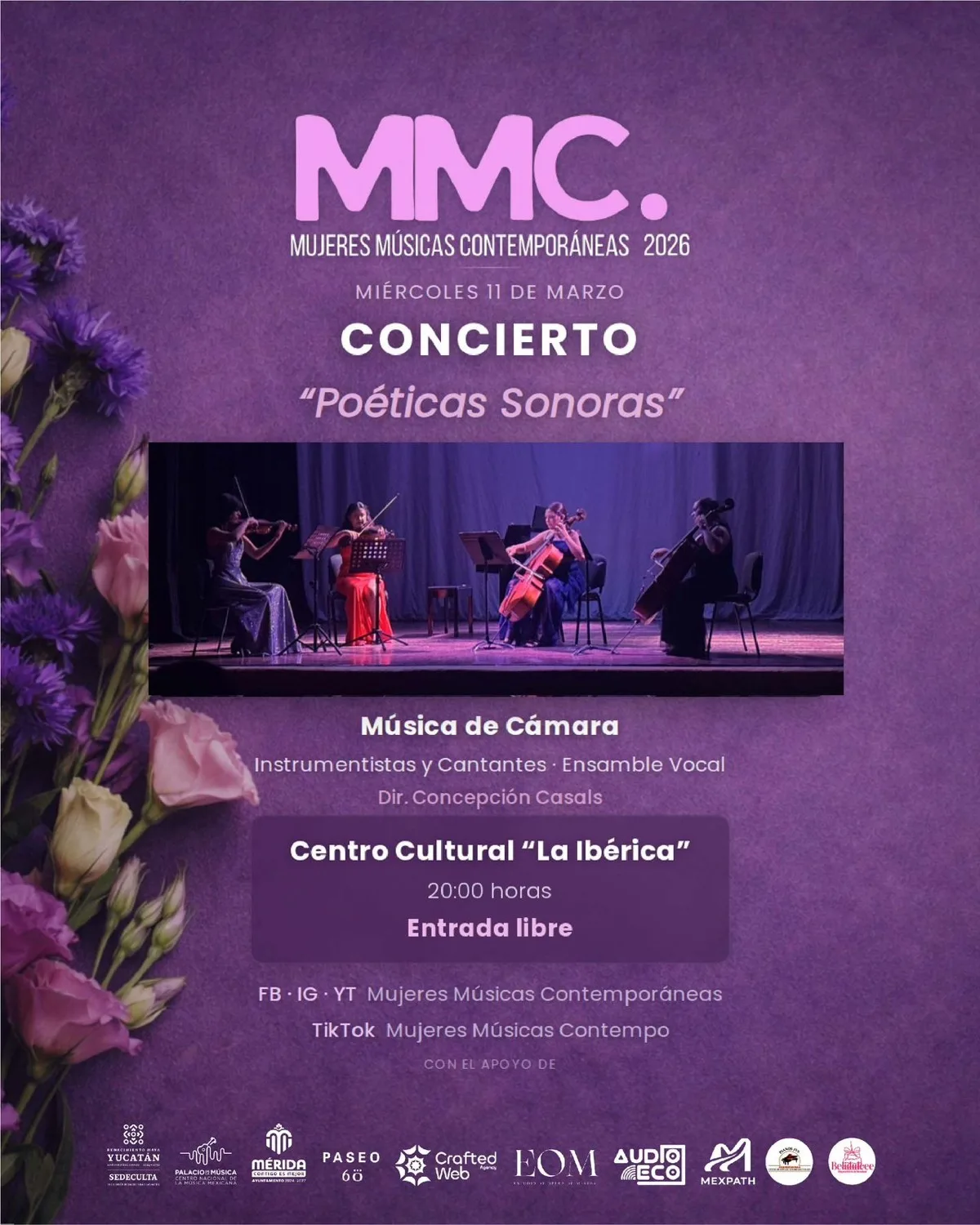 Cartel Poéticas Sonoras — Música de Cámara