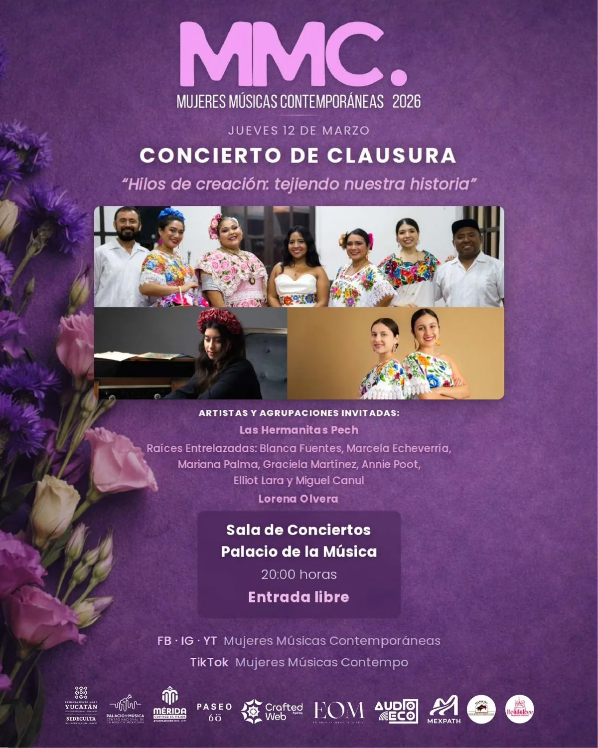 Cartel Concierto de Clausura — Hilos de creación: tejiendo nuestra historia
